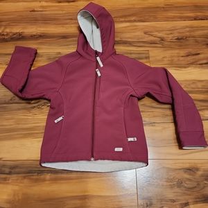 REI Co-Op Zip Up Softshell jacket Fleece lined Hooded Small 8